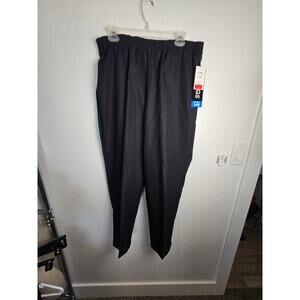 Briggs Pants NWT Black pockets size 14 w elastic waist  pockets